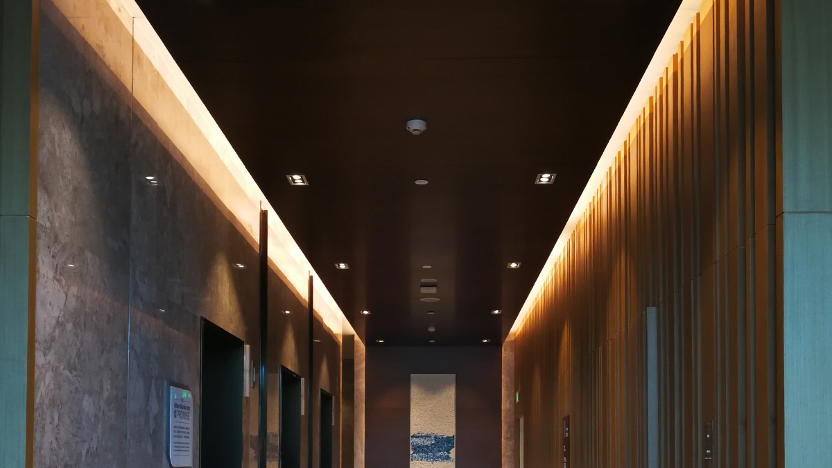 上海希爾頓花園酒店過道燈光設計方案展示