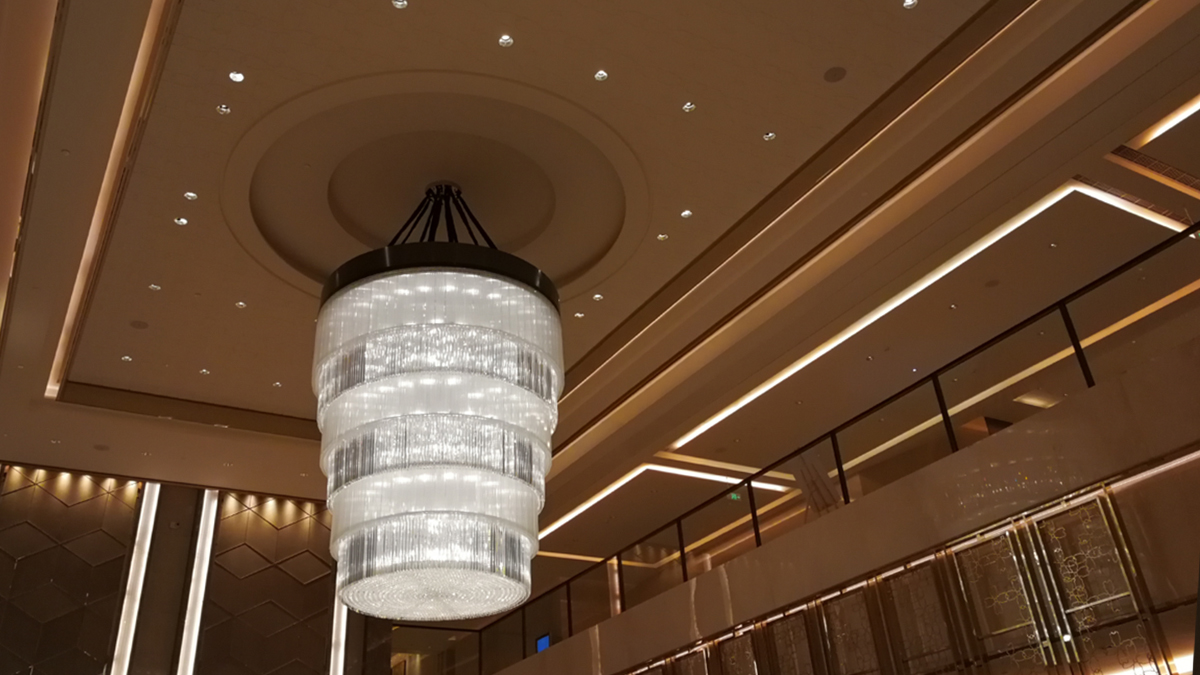 上海洲際酒店大廳燈光設(shè)計(jì)方案展示