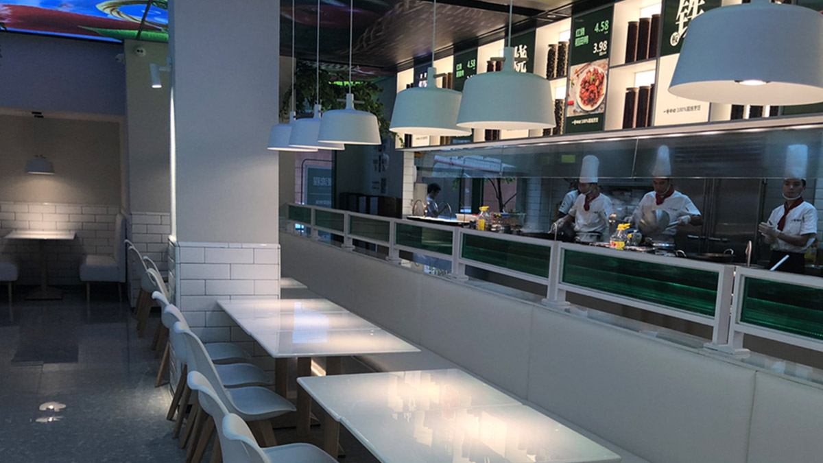 一半田園用餐區燈光設計方案展示